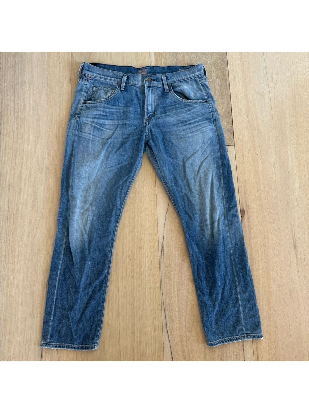 Citizens Of Humanity Emerson Slim Boyfriend Jeans Light Wash Size 28